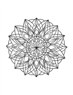 Abstract Mandala Art with Geometric Patterns and Intricate Designs Coloring Page by Mindset Flow
