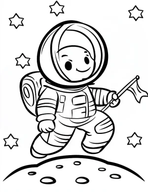 Adorable Astronaut Turtle Coloring Page By Mindset Flow