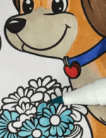 Adorable Dog Couple Valentine Coloring Page How To Video
