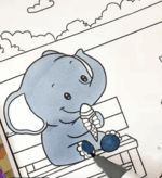 Adorable Elephant Eating Ice Cream Printable Coloring Page How to Video