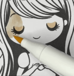 Adorable Fairy with Hearts Valentine Coloring Page-HowToVideo