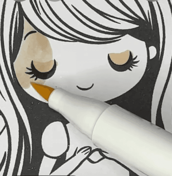 Adorable Fairy with Hearts Valentine Coloring Page-HowToVideo