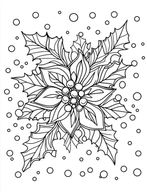 Adorable Poinsettia Flower Christmas Design By Mindset Flow