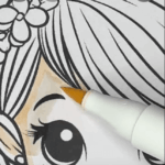 Adorable Valentine Fairy with Hearts Coloring Page-HowToVideo