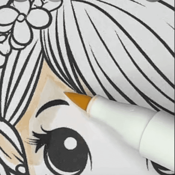 Adorable Valentine Fairy with Hearts Coloring Page-HowToVideo Adorable Valentine Fairy with Hearts Coloring Page-HowToVideo