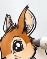 Adorable Woodland Squirrel with Flowers Adult Coloring Page How To Video