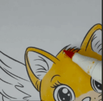 Angel Cat with Heart Envelope Valentine Coloring Page-HowToVideo