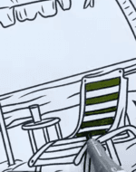 Beach Scene Printable Coloring Page With Umbrella And Lounger How To Video