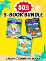 Best-Ever Breezy Days And Adventures Coloring Book Bundle By Mindset Flow