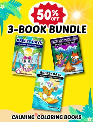 Best-Ever Breezy Days And Adventures Coloring Book Bundle By Mindset Flow