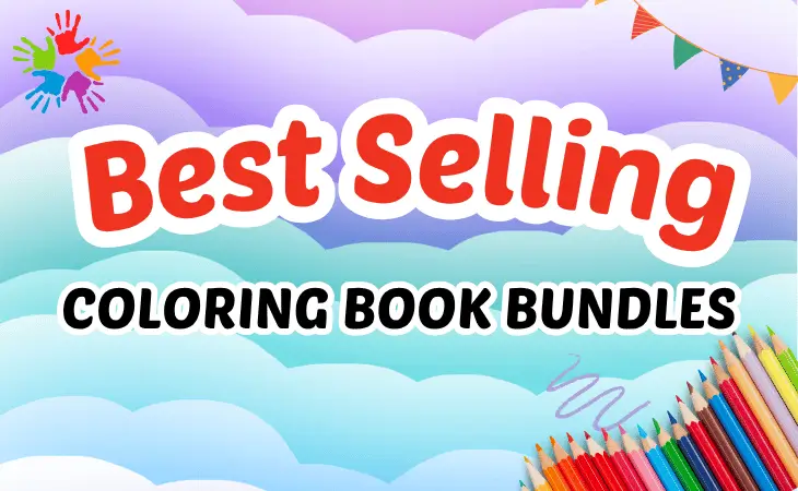Best Selling Coloring Book Bundle Deal Printable Digital Sale Coupon 3 Books by Mindset Flow