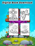 Blooms and Blessings Christian Coloring Book Digital Download Version by Mindset Flow Preview 5