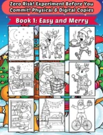 Book One Easy And Merry Christmas Coloring Book By Mindset Flow 1