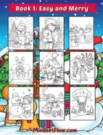 Book One Easy And Merry Christmas Coloring Book By Mindset Flow 2