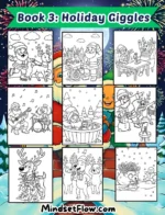Book Three Holiday Giggles Christmas Coloring Book By Mindset Flow 1