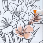 Bouquet of Easter Lilies Coloring Page-HowToVideo