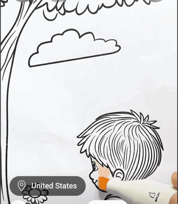 Boy Exploring Nature Summer Solstice Coloring Page-HowToVideo