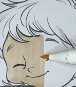 Boy and Puppies Valentine Pet Love Coloring Page-HowToVideo