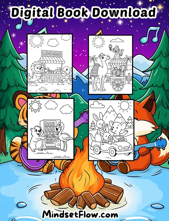 Breezy Adventures Calming Digital Coloring Book By Mindset Flow Preview 5 Breezy Adventures Calming Digital Coloring Book By Mindset Flow Preview 5