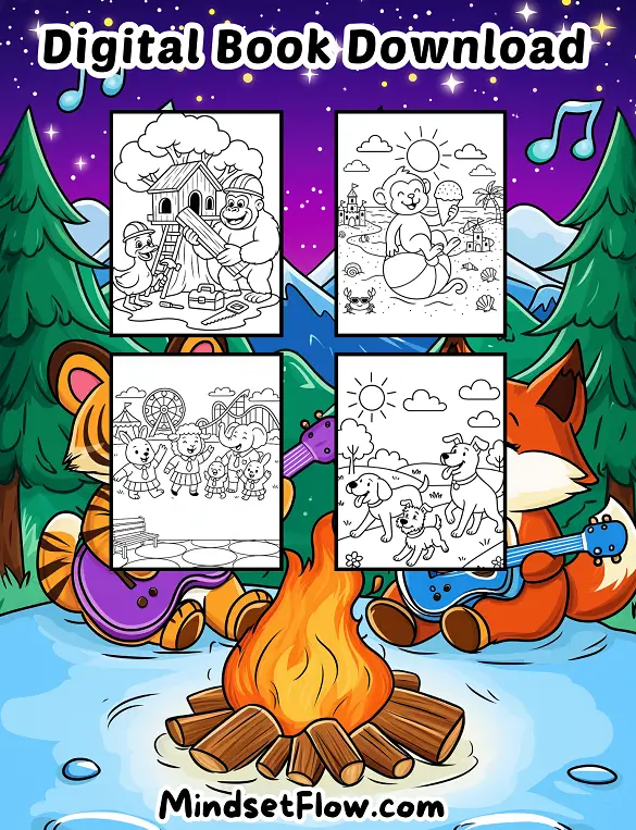 Breezy Adventures Calming Digital Coloring Book By Mindset Flow Preview 6 Breezy Adventures Calming Digital Coloring Book By Mindset Flow Preview 6