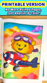 Breezy Days Summer Coloring Book - Colored flip thru