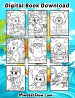 Breezy Days Summer Coloring Book Digital Version Volume 2 by Mindset Flow Preview 3