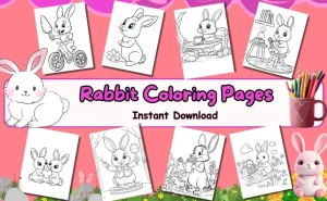 Bunny Rabbits Coloring Pages