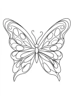 Butterfly Mandala with Circular Spots Coloring Page by Mindset Flow