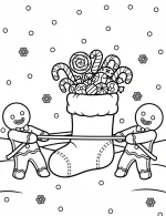 Candy Stocking Christmas Coloring Page By Mindset Flow