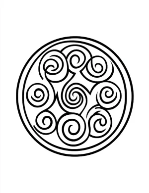 Celtic Knot Mandala Coloring Page by Mindset Flow