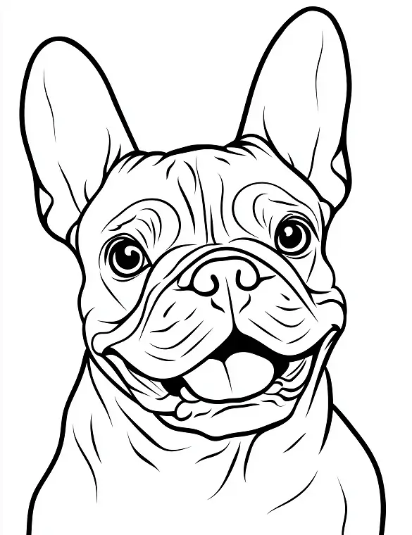 Cheerful French Bulldog Halloween Coloring Page By Mindset Flow