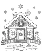 Christmas Gingerbread House Decorated with Icing and Candy By Mindset Flow