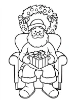 Christmas Wreath Coloring Page Holiday Activity By Mindset Flow