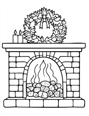 Christmas Wreath Ornaments Coloring Page Printable By Mindset Flow