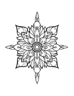 Circular Mandala with Leaves and Eyes Design Coloring Page by Mindset Flow
