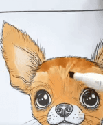 Cozy Chihuahua in a Polka Dot Teacup Printable Coloring Page How To Video