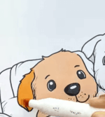 Cozy Puppies On Couch Printable Coloring Page How to Video