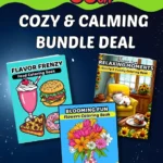 Cozy and Calming Bundle Deal 3 Printable Coloring Books By Mindset Flow