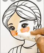 Creative Girl Sewing On A Machine Adult Coloring Page-HowToVideo