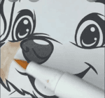 Cupid Puppy with Heart Wings Valentine Coloring Page-HowToVideo