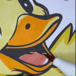 Cute Baby Duckling in Easter Egg Coloring Page-HowToVideo