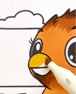Cute Bird On The Beach Printable Coloring Page How To Video
