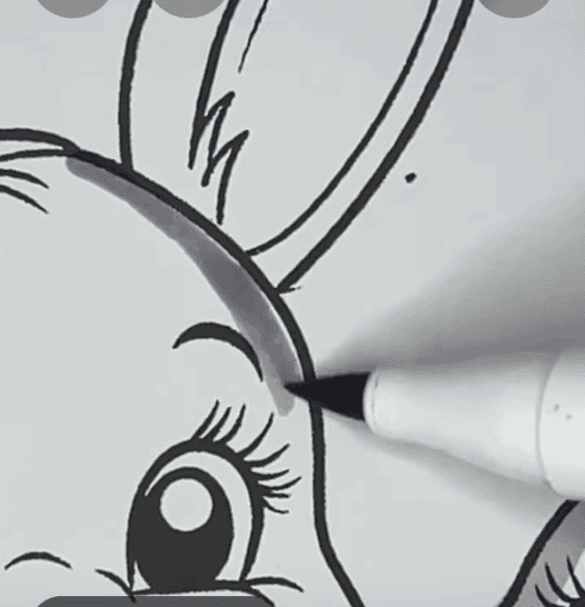 Cute Bunnies with Easter Egg Coloring Page-HowToVideo Cute Bunnies with Easter Egg Coloring Page-HowToVideo