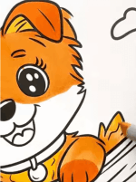 Cute Puppy Relaxing in a Hammock Summer Coloring Sheet How to Video