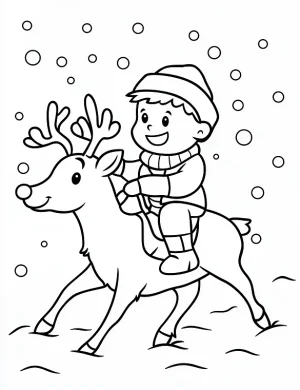 Cute Reindeer Christmas Coloring Page Printable Holiday Fun By Mindset Flow