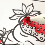 Delicious Strawberry Ice Cream Sundae Printable Coloring Sheet-HowToVideo