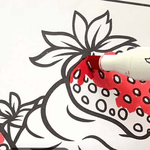 Delicious Strawberry Ice Cream Sundae Printable Coloring Sheet-HowToVideo