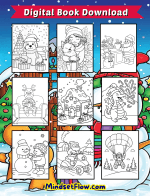 Digital Cover Easy and Merry Christmas Coloring Book