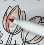 Easter Basket With Tulips Eggs And Bird Coloring Page-HowToVideo