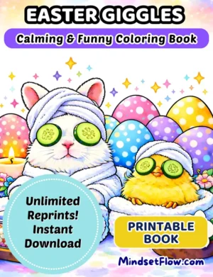Easter Giggles Calming and Funny Coloring Book Digital Version by Mindset Flow